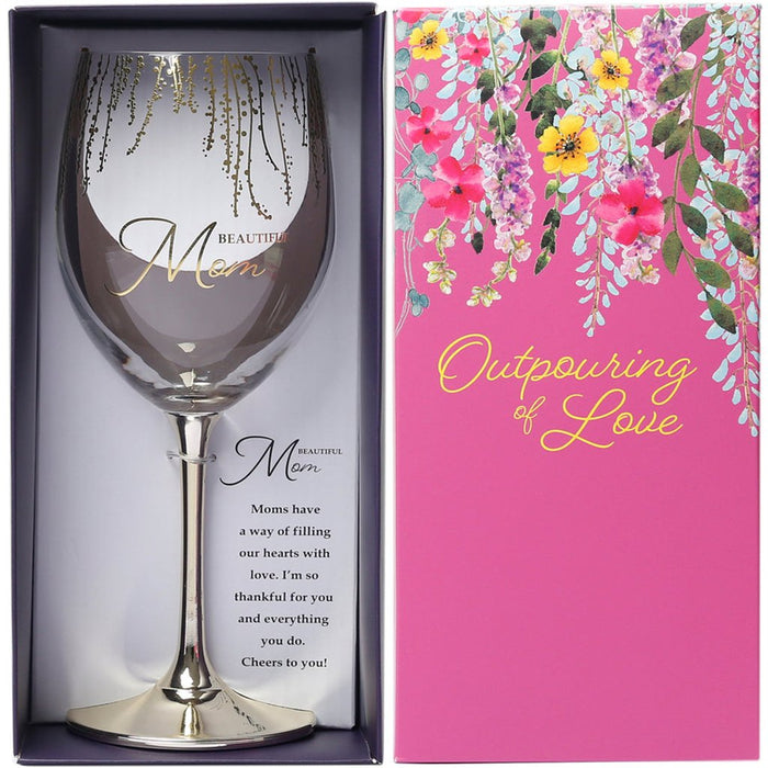 Pavilion Gift Co : Mom Gift Boxed 19 oz Crystal Wine Glass - Pavilion Gift Co : Mom Gift Boxed 19 oz Crystal Wine Glass