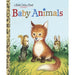 Book cover of 'Baby Animals' from Little Golden Books with a fox, squirrel, and rabbit illustration.