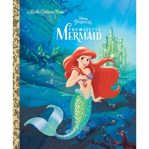 Disney Princess 'The Little Mermaid' Little Golden Book cover with Ariel underwater.