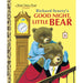 Book cover of 'Good Night, Little Bear' by Richard Scarry with a bear and clock illustration.