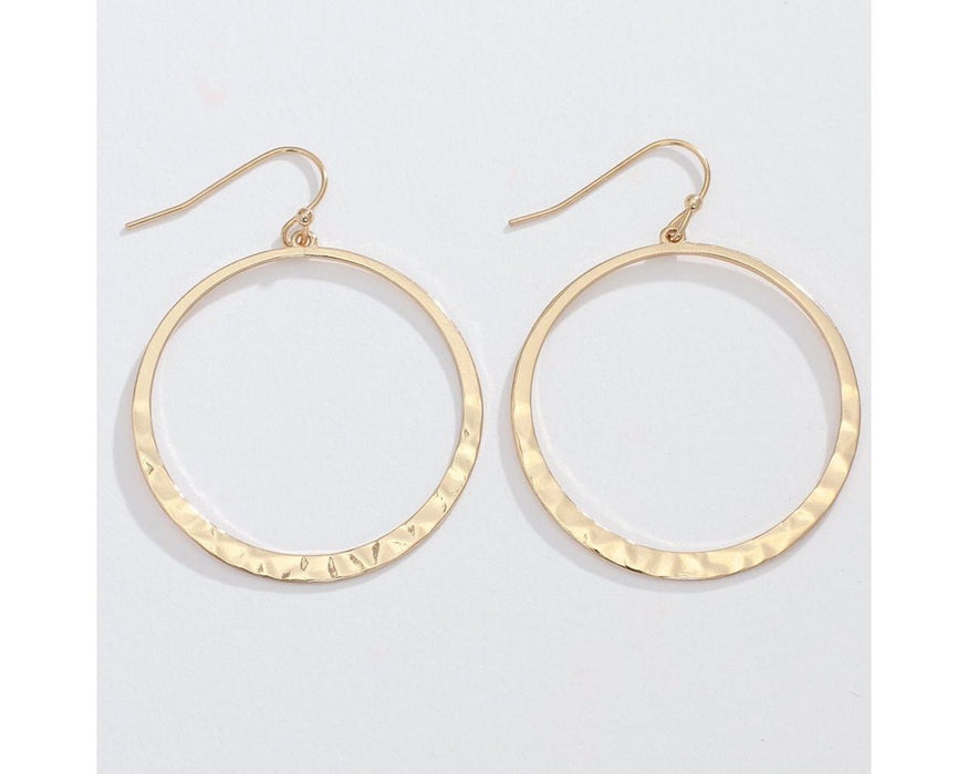 Periwinkle by Barlow : 1.25 in. Gold hoops Earrings - Periwinkle by Barlow : 1.25 in. Gold hoops Earrings