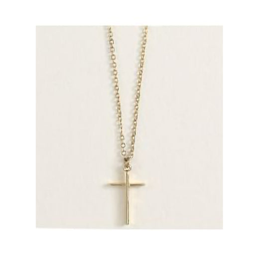 Periwinkle by Barlow :18” Classic Gold Cross - Necklace - Periwinkle by Barlow :18” Classic Gold Cross - Necklace