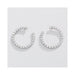 Periwinkle by Barlow : .75 in. Elegant crystal circles Earrings - Periwinkle by Barlow : .75 in. Elegant crystal circles Earrings