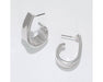 Periwinkle by Barlow : Bold polished silver Hoops Earrings - Periwinkle by Barlow : Bold polished silver Hoops Earrings