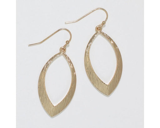 Periwinkle by Barlow : Brushed gold drops - Earrings - Periwinkle by Barlow : Brushed gold drops - Earrings