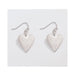 Periwinkle by Barlow : Brushed Silver Hearts - Earrings - Periwinkle by Barlow : Brushed Silver Hearts - Earrings