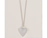 Periwinkle by Barlow : Burnished Silver Heart - Necklace - Periwinkle by Barlow : Burnished Silver Heart - Necklace