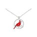 Periwinkle by Barlow : Enameled Cardinal on a Silver Branch - Periwinkle by Barlow : Enameled Cardinal on a Silver Branch