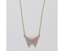 Periwinkle by Barlow : Gold Butterflies with Lavender Druzy Wings - Necklace - Periwinkle by Barlow : Gold Butterflies with Lavender Druzy Wings - Necklace