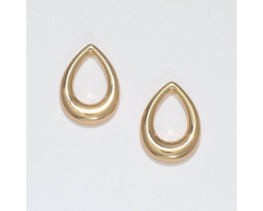 Periwinkle by Barlow : Gold open Teardrops - Earrings - Periwinkle by Barlow : Gold open Teardrops - Earrings