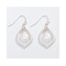 Periwinkle by Barlow : Hammered Matte Silver Drops - Earrings - Periwinkle by Barlow : Hammered Matte Silver Drops - Earrings