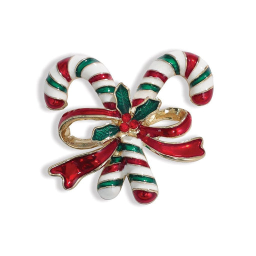 Periwinkle by Barlow : Lovely Candy Canes with Bow and Crystal - Pin - Periwinkle by Barlow : Lovely Candy Canes with Bow and Crystal - Pin