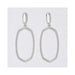 Periwinkle by Barlow : Open silver oval Earrings - Periwinkle by Barlow : Open silver oval Earrings