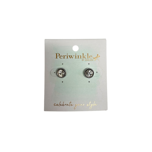 Periwinkle by Barlow : Roped Circle Crystal - Earrings - Periwinkle by Barlow : Roped Circle Crystal - Earrings