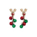 Periwinkle by Barlow : Rudolph With Bells - Earrings - Periwinkle by Barlow : Rudolph With Bells - Earrings