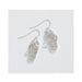 Periwinkle by Barlow : Silver Flipflop with Clear Crystals - Earrings - Periwinkle by Barlow : Silver Flipflop with Clear Crystals - Earrings