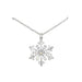 Periwinkle by Barlow : Silver Snowflake with Crystals Necklace - Periwinkle by Barlow : Silver Snowflake with Crystals Necklace