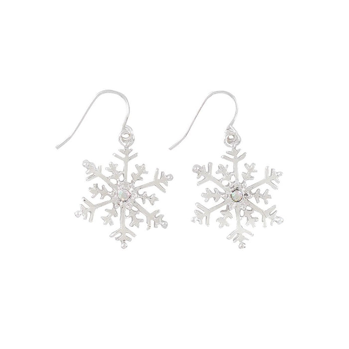 Periwinkle by Barlow : Silver Snowflakes - Earrings - Periwinkle by Barlow : Silver Snowflakes - Earrings