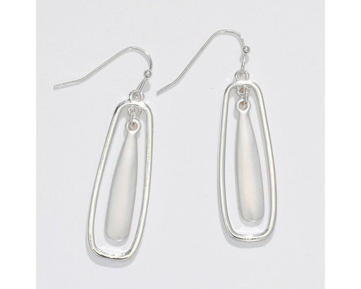 Periwinkle by Barlow : Silver with matte drops - Earrings - Periwinkle by Barlow : Silver with matte drops - Earrings