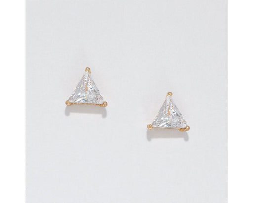 Periwinkle by Barlow : Sparkling triangle CZs - Earrings - Periwinkle by Barlow : Sparkling triangle CZs - Earrings