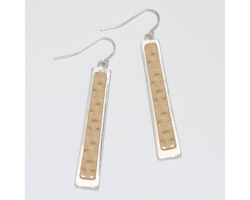 Periwinkle by Barlow : Two - tone Drops - Earrings - Periwinkle by Barlow : Two - tone Drops - Earrings