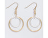 Periwinkle by Barlow : Two - tone Hammered Rings - Earrings - Periwinkle by Barlow : Two - tone Hammered Rings - Earrings