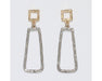 Periwinkle by Barlow : Two - tone open Rectangles - Earrings - Periwinkle by Barlow : Two - tone open Rectangles - Earrings