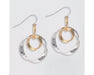 Periwinkle by Barlow : Two - tone twisted Rings earwire backs - Earrings - Periwinkle by Barlow : Two - tone twisted Rings earwire backs - Earrings