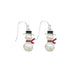 Periwinkle by Barlow : White Pearl Snowmen With Hat and Scarf - Earrings - Periwinkle by Barlow : White Pearl Snowmen With Hat and Scarf - Earrings