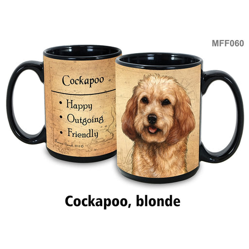 Pet Gift USA : Cockapoo - Buff - My Faithful Friends Mug 15oz - Pet Gift USA : Cockapoo - Buff - My Faithful Friends Mug 15oz
