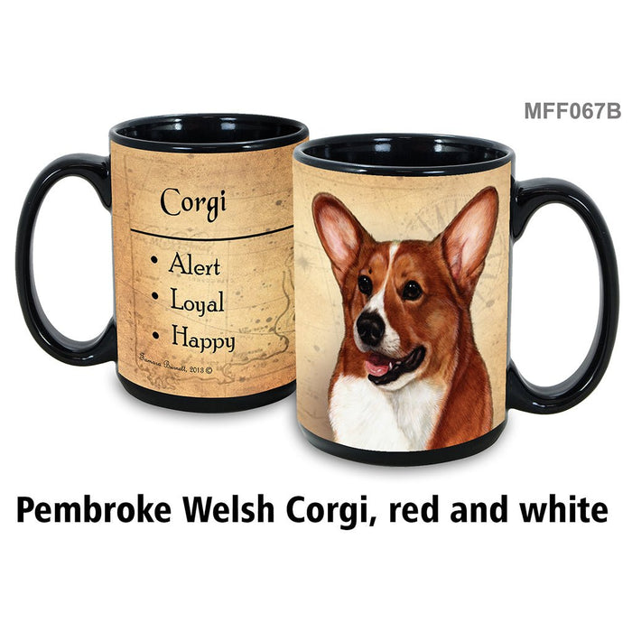 Pet Gift USA : Corgi Pembroke (Red & White) - My Faithful Friends Mug 15 oz - Pet Gift USA : Corgi Pembroke (Red & White) - My Faithful Friends Mug 15 oz