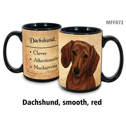 Pet Gift USA : Dachshund Red - My Faithful Friends Mug 15oz - Pet Gift USA : Dachshund Red - My Faithful Friends Mug 15oz