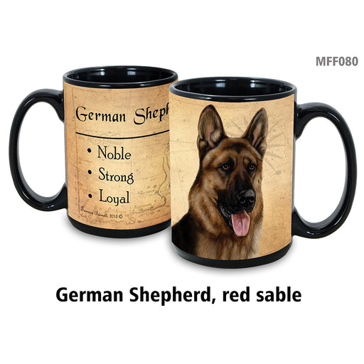 Pet Gift USA : German Shepherd Red - My Faithful Friends Mug 15oz - Pet Gift USA : German Shepherd Red - My Faithful Friends Mug 15oz