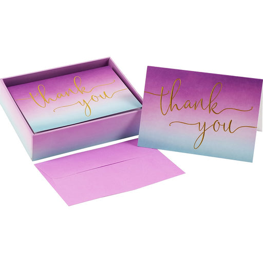 Peter Pauper Press : Amethyst Thank You Notes - Peter Pauper Press : Amethyst Thank You Notes