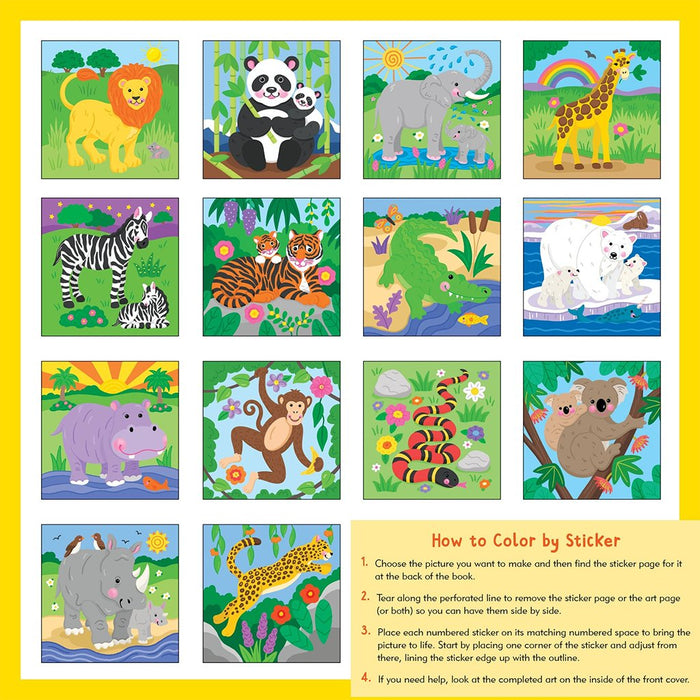 Peter Pauper Press : My First Color - by - Sticker - Wild Animals - Peter Pauper Press : My First Color - by - Sticker - Wild Animals