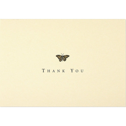 Peter Pauper Press : Thank You Notes - Gold Butterfly - Peter Pauper Press : Thank You Notes - Gold Butterfly