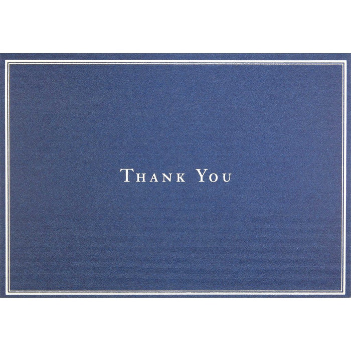 Peter Pauper Press : Thank You Notes - Navy Blue - Peter Pauper Press : Thank You Notes - Navy Blue