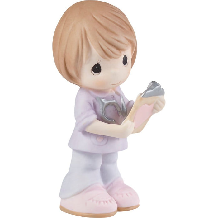 Precious Moments : Heart Of Gold, Bisque Porcelain Figurine - Precious Moments : Heart Of Gold, Bisque Porcelain Figurine