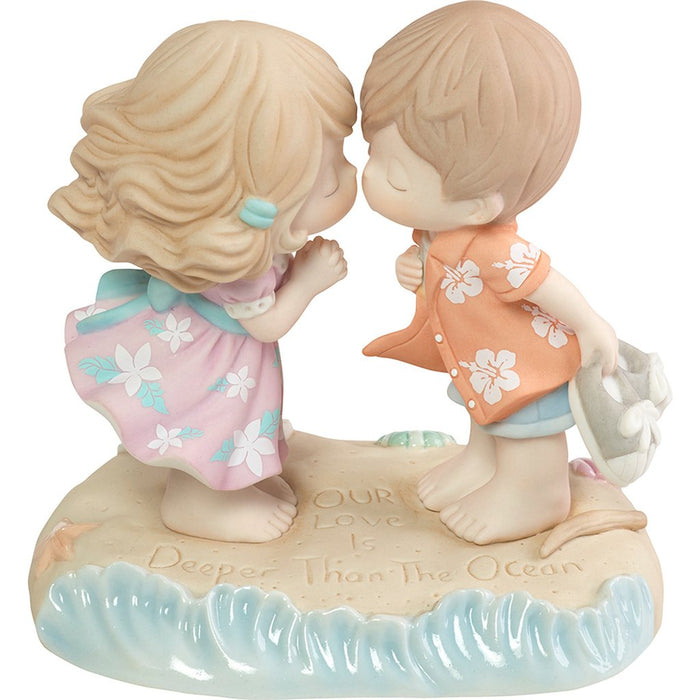 Precious Moments : Our Love Is Deeper Than The Ocean, Bisque Porcelain Figurine - Precious Moments : Our Love Is Deeper Than The Ocean, Bisque Porcelain Figurine