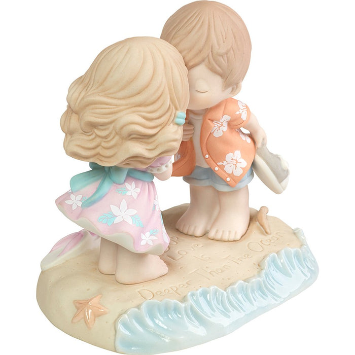 Precious Moments : Our Love Is Deeper Than The Ocean, Bisque Porcelain Figurine - Precious Moments : Our Love Is Deeper Than The Ocean, Bisque Porcelain Figurine