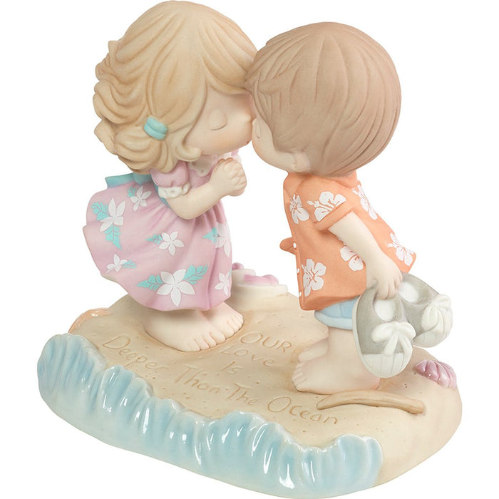 Precious Moments : Our Love Is Deeper Than The Ocean, Bisque Porcelain Figurine - Precious Moments : Our Love Is Deeper Than The Ocean, Bisque Porcelain Figurine