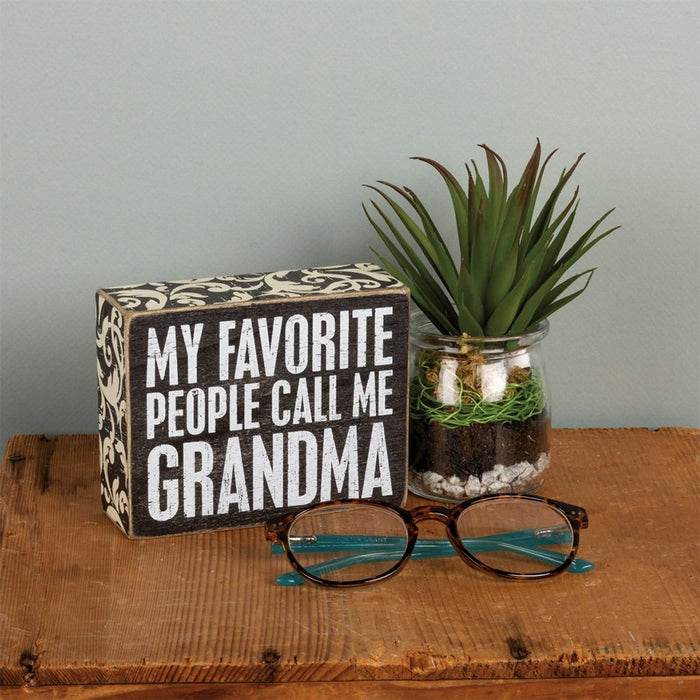 Primitives By Kathy : Call Me Grandma Box Sign - Primitives By Kathy : Call Me Grandma Box Sign