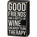 Primitives By Kathy : Cheaper Than Therapy Box Sign - Primitives By Kathy : Cheaper Than Therapy Box Sign