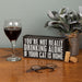 Primitives By Kathy : Drinking Alone Cat Box Sign - Primitives By Kathy : Drinking Alone Cat Box Sign