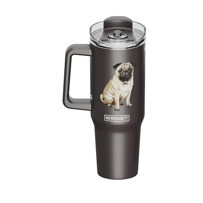 E & S Pets : Pug Serengeti 40oz Stainless Steel Ultimate Tumbler