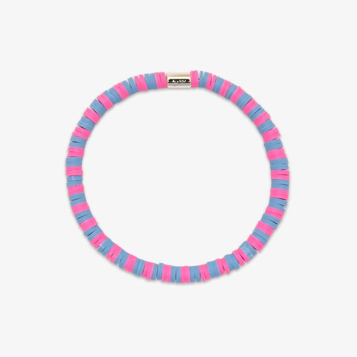 Pura Vida : Bubblegum Seascape Stretch Bracelet - Pura Vida : Bubblegum Seascape Stretch Bracelet