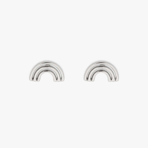 Pura Vida : Chasing Rainbows Stud Earrings - Silver - Pura Vida : Chasing Rainbows Stud Earrings - Silver