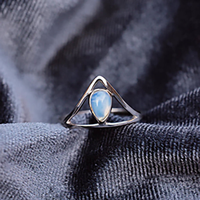 Pura Vida : Chevron Stone Ring - Silver - Pura Vida : Chevron Stone Ring - Silver