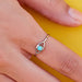 Pura Vida : Gemstone Eye Ring - Silver - Pura Vida : Gemstone Eye Ring - Silver