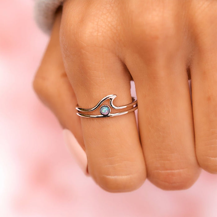 Pura Vida : Opal Wave Ring - Pura Vida : Opal Wave Ring